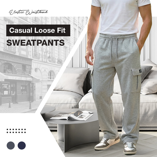 🔥Ofertas Especiales - Pantalones de Cargo Holgados Casuales para Hombre