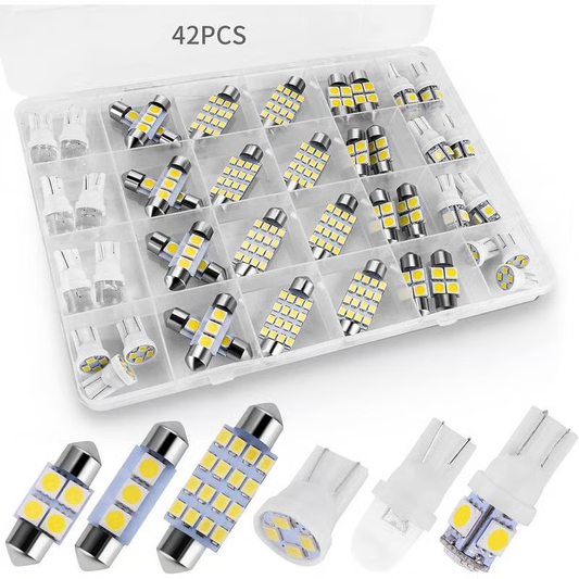 🎁 50% OFF NOW！💥42-Piece Super Bright LED Car Interior Lighting Set 🚗