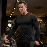 Camisetas Deportivas de Manga Larga para Hombre – Secado Rápido