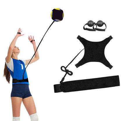 🏐✨ Volleyball Training Aid with Elastic Cord – 50% OFF! Solo serve & spike practice, adjustable waist belt, 2 hand trainers – improve form fast. 🎯
