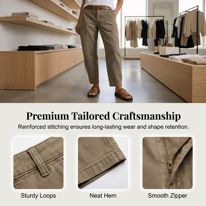 Pantalones utilitarios ajustados de cintura alta para mujer