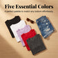 👕 ¡50% DE DESCUENTO AHORA! 🌈 Pack de 5 camiseta versátil de color liso – algodón suave, transpirable y perfecta para el día✨ a día