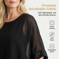 Camiseta informal de escote redondo para mujer