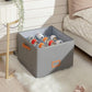 👟50% OFF NOW! Foldable Shoe Storage Box – Clear Lid Closet Shoe Organizer with Reinforced Handles, 16-Pair Capacity Space-Saving Storage Bin for Closet Bedroom Organisation