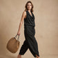 🎁New Arrivals 49% OFF💥 Sleeveless Cowl Neck Jumpsuit – Halter, Wide-Leg, Elegant 🍷