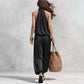 🎁New Arrivals 49% OFF💥 Sleeveless Cowl Neck Jumpsuit – Halter, Wide-Leg, Elegant 🍷