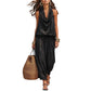 🎁New Arrivals 49% OFF💥 Sleeveless Cowl Neck Jumpsuit – Halter, Wide-Leg, Elegant 🍷