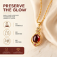 Elegante vierbladige klaver druppelketting