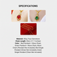 Elegante vierbladige klaver druppelketting