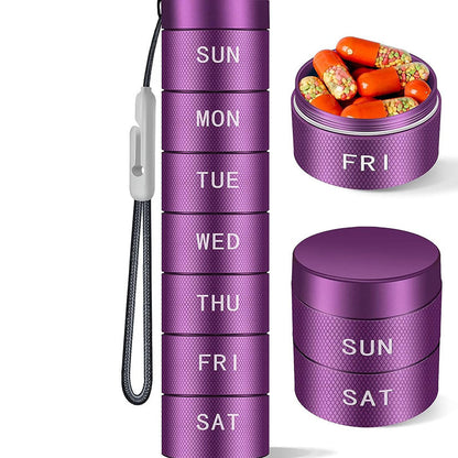 7-daagse stapelbare metalen pil-organizer