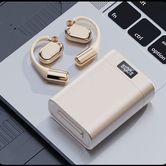 🎧 50% OFF NOW! 🎵 Open-Ear Wireless Earphones – Comfort Fit, Bluetooth 5.4 & LED Flashlight Case 🔦