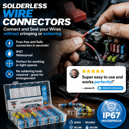 📢📢50% OFF !! ⏰Waterproof Solder Seal Wire Connectors Kit