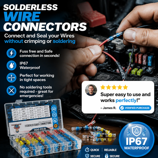 📢📢50% OFF !! ⏰Waterproof Solder Seal Wire Connectors Kit