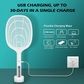 🔦 2-in-1 Mosquito Swatter | ·3000V High Voltage· Hands-Free Stand | Home/Kitchen/Patio/Camping