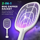 🔦 2-in-1 Mosquito Swatter | ·3000V High Voltage· Hands-Free Stand | Home/Kitchen/Patio/Camping
