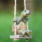 🏆Surprise Price: Only £10.99!!!🐢Whimsical Turtle Swing Decor🌿