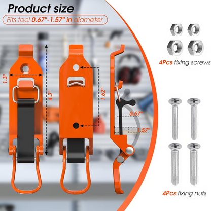 📢📢50% OFF !! ⏰Heavy Duty Tool Holder Wall Mount Clamps