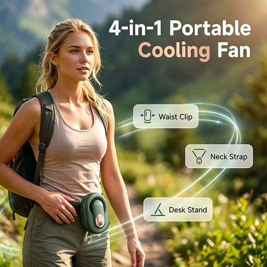 📢📢50% OFF !! ⏰4-in-1 Portable Waist Fan