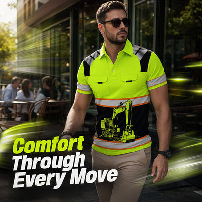 📢📢50% OFF !! ⏰Men's Casual Excavator Graphic Top