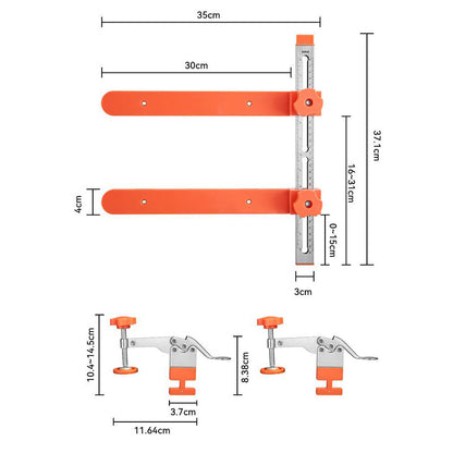 🔧 50% OFF NOW! 🛠️ Versatile Drawer Slide Jig – Reversible design, supports box during attachment & universal fit – Perfect for inside cabinets & outside drawers – Precision made easy 📐