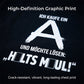 👕50% OFF NOW! Men Urban Streetwear Graphic T-Shirt – Oversized Loose Fit, German Letter Back Print, Breathable Casual Short Sleeve Tee For Daily & Street Style