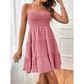🎁2026 New Arrivals 50% OFF💥Women’s Smocked Tiered Mini Dress – Adjustable Straps, Stretch Bust & Breezy A-Line Fit ✨