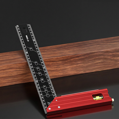 ⏰ 50% OFF 📐🔧 Aluminum Layout Square with Bubble Level – Measure, Mark & Level in One Tool! | Durable, Lightweight & Built to Last 💪