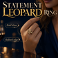 ⏳Time-Limited Special⏰Vintage Leopard Print Oval Ring – Unique design, sparkling stones & bold style – Perfect for everyday glamour & gifts ✨