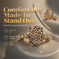 ⏳Time-Limited Special⏰Vintage Leopard Print Oval Ring – Unique design, sparkling stones & bold style – Perfect for everyday glamour & gifts ✨