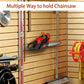 Heavy-Duty Wall-Mount Chainsaw Hanger 🛡️ Hook It, Lock It, Free Up Your Bench – Tough Storage for Serious Tools ✨