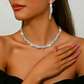 📢50% OFF NOW！🔥 Sparkling Rhinestone Claw Chain Necklace & Earrings Set for Women