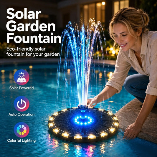 🔥50% OFF on selected products🎉Solar Fountain Pump with 7-Color LED Lights