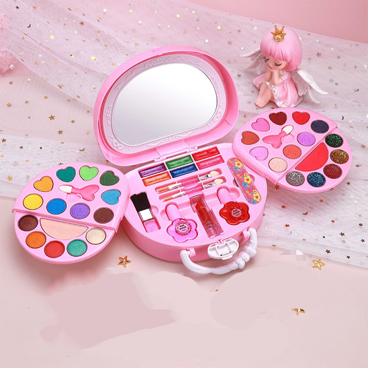 🎁2026 New Arrivals 50% OFF💥Kids Washable Makeup Toy Set with Portable Pink Handbag