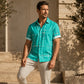 ☀️👔 50% OFF! Men’s Geometric Print Relaxed-Fit Button-Down Shirt – Soft Summer Feel, Roomy Comfort & Vacation-Ready Style ✨