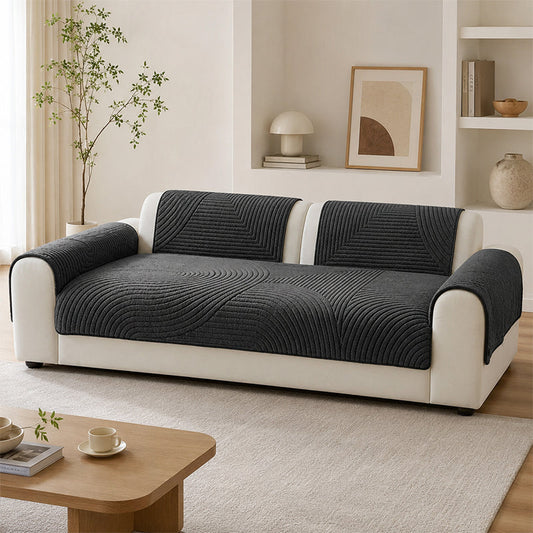 🛋️Cotton Velvet Winter Sofa Cushion Non-Slip Plush Couch Cover