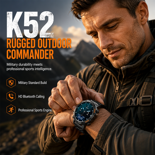 📢📢50% OFF !! ⏰Rugged Outdoor Waterproof Smartwatch — Military-Grade GPS Watch with 10 ATM Water Resistance
