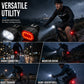 🔦 Rechargeable Bike Light Set 🚲 Light Up the Road, Ride Home Safe – No Batteries, No Fuss ✨
