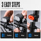 🔦 Rechargeable Bike Light Set 🚲 Light Up the Road, Ride Home Safe – No Batteries, No Fuss ✨