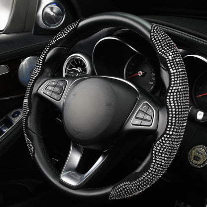 📢📢50% OFF !! ⏰Rhinestones Bling Cover for Auto Steering Wheels