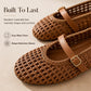 👡 Woven Mary Jane Ballet Flats – Breathable Mesh Hollow Out Shoes, Lightweight Summer Flats for Women 🏖️✨