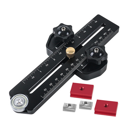 📏 Repeat Cuts, Perfect Every Time. Precision Table Saw Stop Block – Anodised Black Aluminium, Portable & Tool-Free Fit. UK Stock