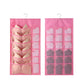 🔥Buy 1 Get 1 Free!🧦 Double-Sided Hanging Storage Organizer – 24 Pockets, Breathable Fabric, Perfect for Underwear, Socks & Accessories 🏠