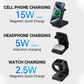 🔋 50% OFF NOW! 📱 3-in-1 Fast Wireless Charger – 15W, Foldable & Portable – Charge Phone, Watch & Earbuds at Once ✨