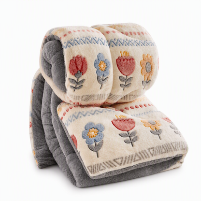 📢 50% OFF!! ⏰ Double-Sided Sherpa Fleece Comforter – Warm & Cozy Winter Quilt with Soft Velvet Feel 🛏️