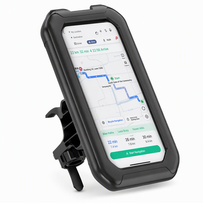 📢📢50% OFF !! ⏰ Waterproof Bike & Motorcycle Phone Holder – IPX6, Touchable, 360° Rotation ✨