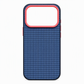 Magnetic Woven Texture Protective Phone Case with Gold Trim