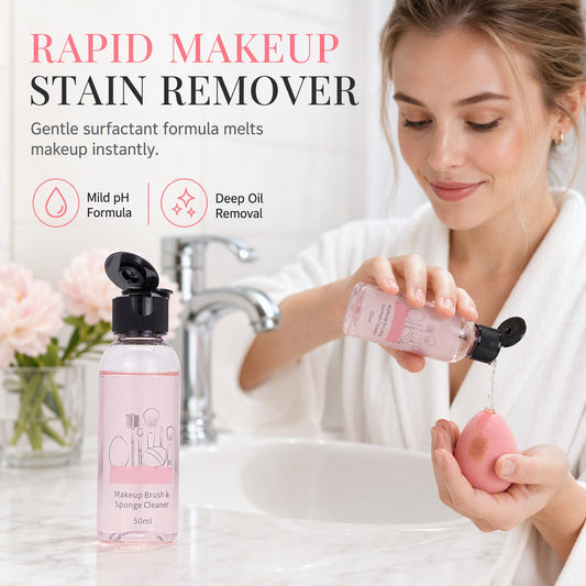 🔥Buy 1 Get 1 Free！🌸50ml Makeup Brush and Sponge Cleanser Liquid Powder Puff Cleaning Water for Cosmetic Sponges and Cushion Puffs