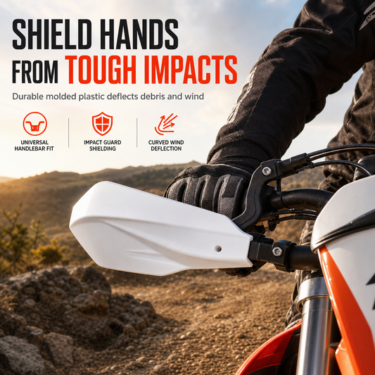 Universal Plastic Handlebar Handguards Mud Guard Protector for Off Road Motorcycle Dirt Bike ATV Quad