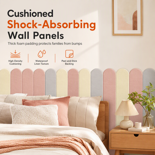 ✨ Peel-and-Stick Padded Wall Panels – Soft Cushioning & Linen-Textured Style for Bedrooms & Playrooms ❤️⭐