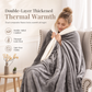 ⏳Limited-time 50% off⏰Double Layer Thickened Flannel and Sherpa Fleece Throw Blanket♨️🛋️